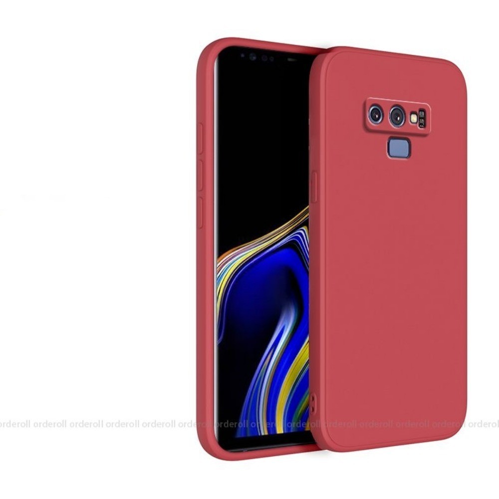 For Samsung Galaxy Note 9 Cover Drop and wear resistant Silicone Full Case Classic Simple Solid Color Phone Case Cover
