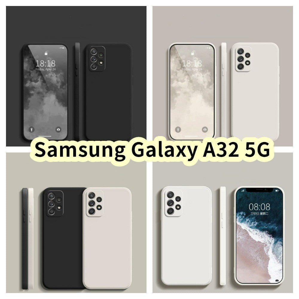 For Samsung Galaxy A32 5G Cover Drop and wear resistant Silicone Full Case Classic Simple Solid Color Phone Case Cover