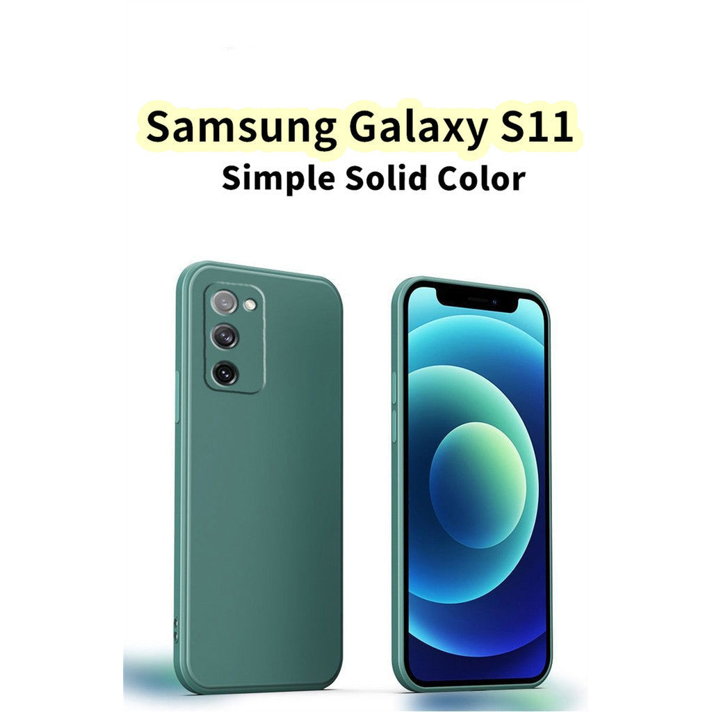 For Samsung Galaxy S11 Cover Drop and wear resistant Silicone Full Case Classic Simple Solid Color Phone Case Cover