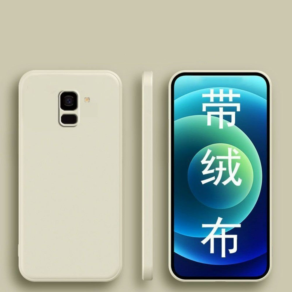 For Samsung Galaxy J6 Plus Cover Drop and wear resistant Silicone Full Case Classic Simple Solid Color Phone Case Cover