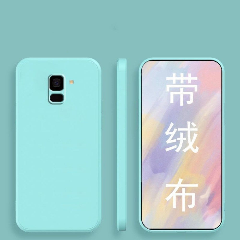 For Samsung Galaxy J6 Plus Cover Drop and wear resistant Silicone Full Case Classic Simple Solid Color Phone Case Cover