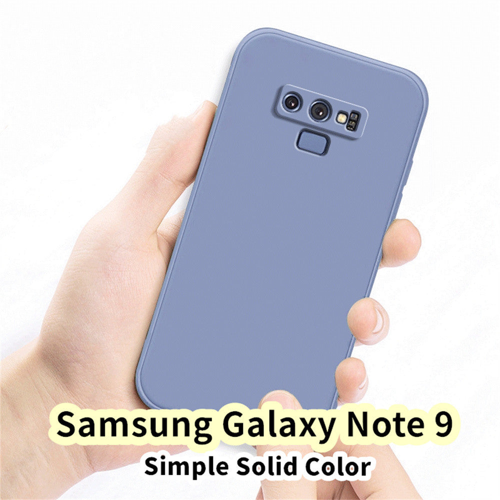 For Samsung Galaxy Note 9 Cover Drop and wear resistant Silicone Full Case Classic Simple Solid Color Phone Case Cover