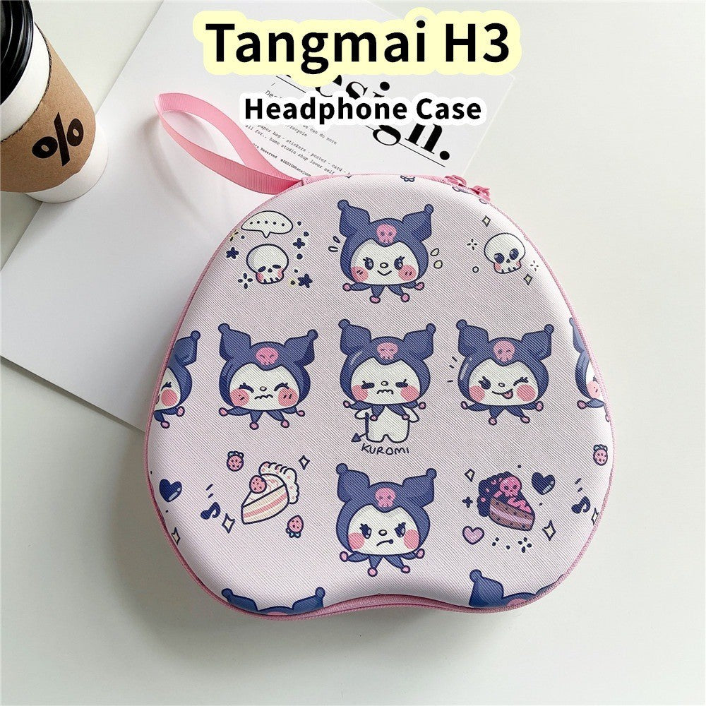 For Tangmai H3 Headphone Case Cartoon Creative Patterns Headset Earpads Storage Bag Casing Box