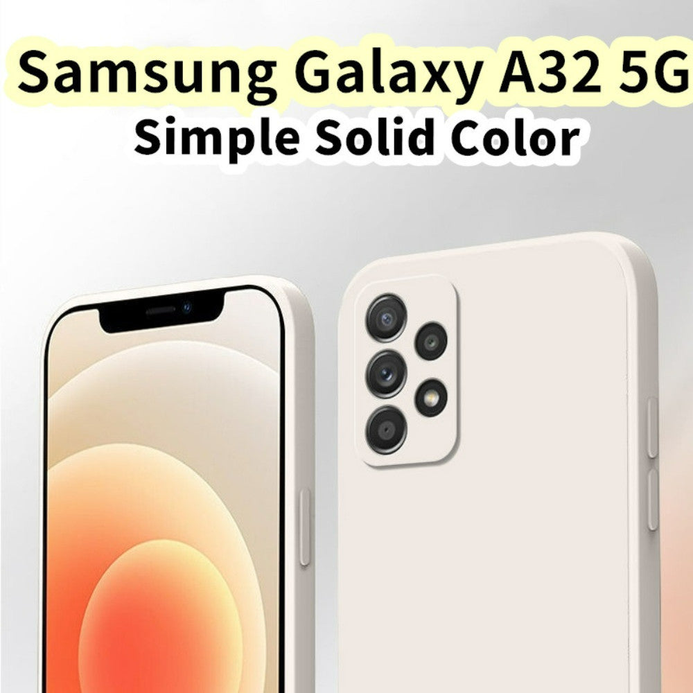 For Samsung Galaxy A32 5G Cover Drop and wear resistant Silicone Full Case Classic Simple Solid Color Phone Case Cover