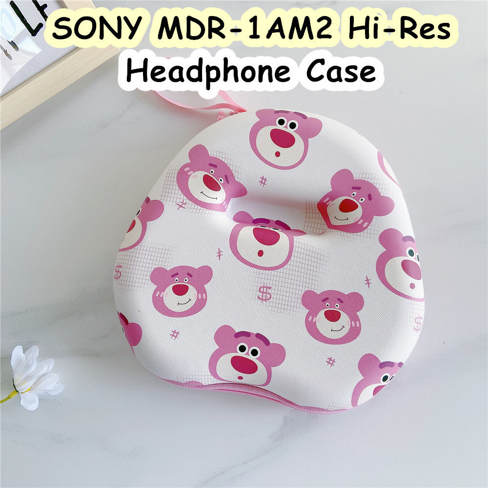 For SONY MDR-1AM2 Hi-Res Headphone Case Cartoon Creative Patterns Headset Earpads Storage Bag Casing Box