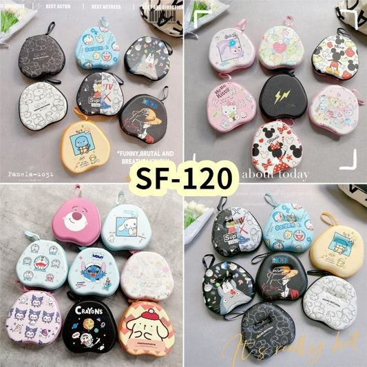 For SF-120 Headphone Case Cartoon Creative Patterns Headset Earpads Storage Bag Casing Box