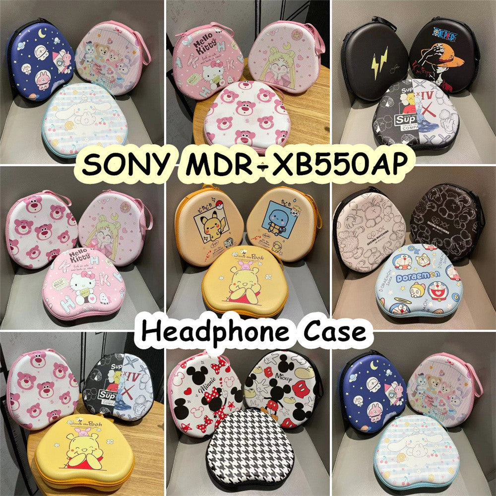 For SONY MDR-XB550AP Headphone Case Cartoon Creative Patterns Headset Earpads Storage Bag Casing Box