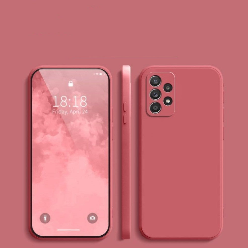 For Samsung Galaxy A52 Cover Drop and wear resistant Silicone Full Case Classic Simple Solid Color Phone Case Cover