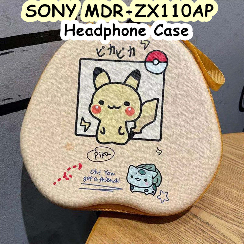 For SONY MDR-ZX110AP Headphone Case Cartoon Creative Patterns Headset Earpads Storage Bag Casing Box
