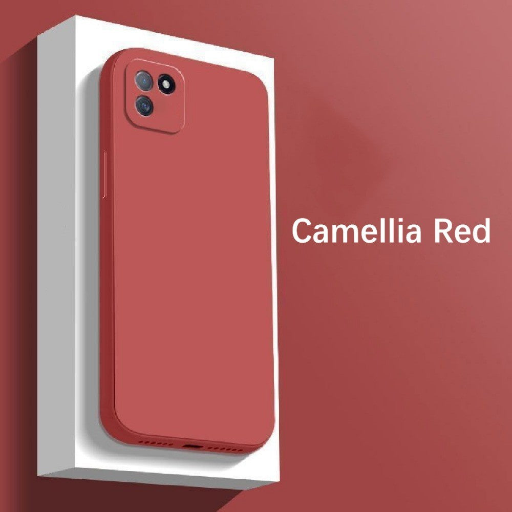 For Realme C11 Cover Drop and wear resistant Silicone Full Case Classic Simple Solid Color Phone Case Cover