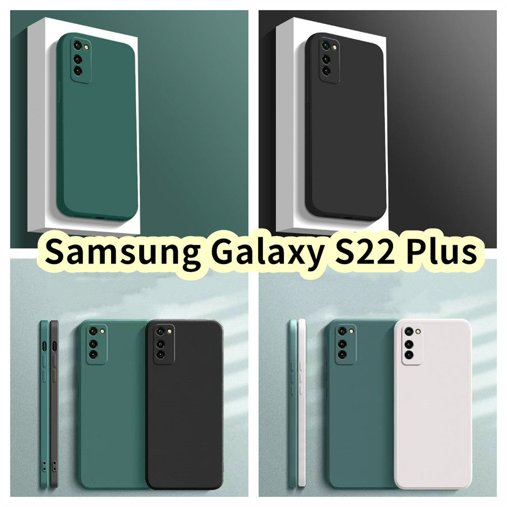 For Samsung Galaxy S22 Plus Cover Drop and wear resistant Silicone Full Case Classic Simple Solid Color Phone Case Cover