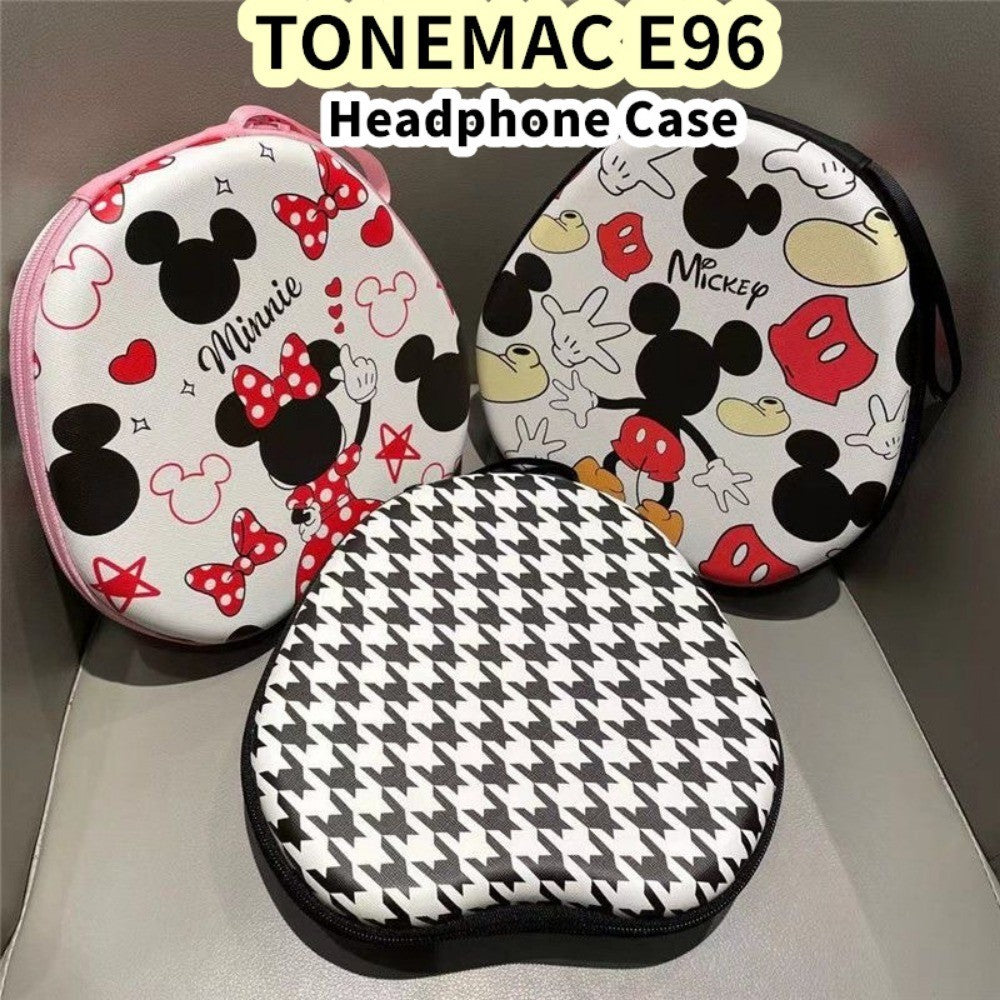For TONEMAC E96 Headphone Case Cartoon Creative Patterns Headset Earpads Storage Bag Casing Box