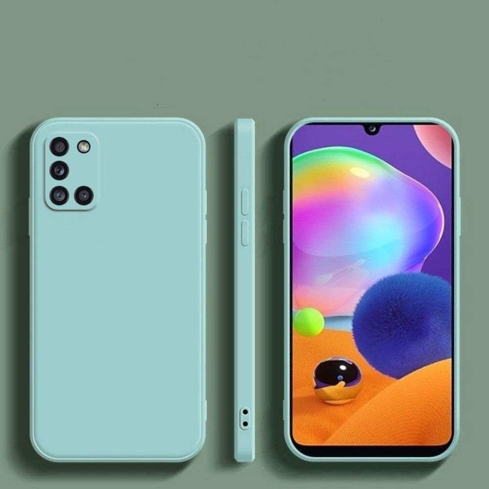 For Samsung Galaxy A31 Cover Drop and wear resistant Silicone Full Case Classic Simple Solid Color Phone Case Cover