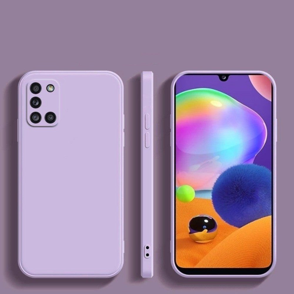 For Samsung Galaxy M31 Silicone Full Cover Case Abrasion resistant and sweatproof Color Phone Case Cover