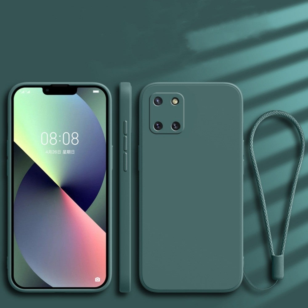 For Samsung Galaxy A81 Cover Drop and wear resistant Silicone Full Case Classic Simple Solid Color Phone Case Cover