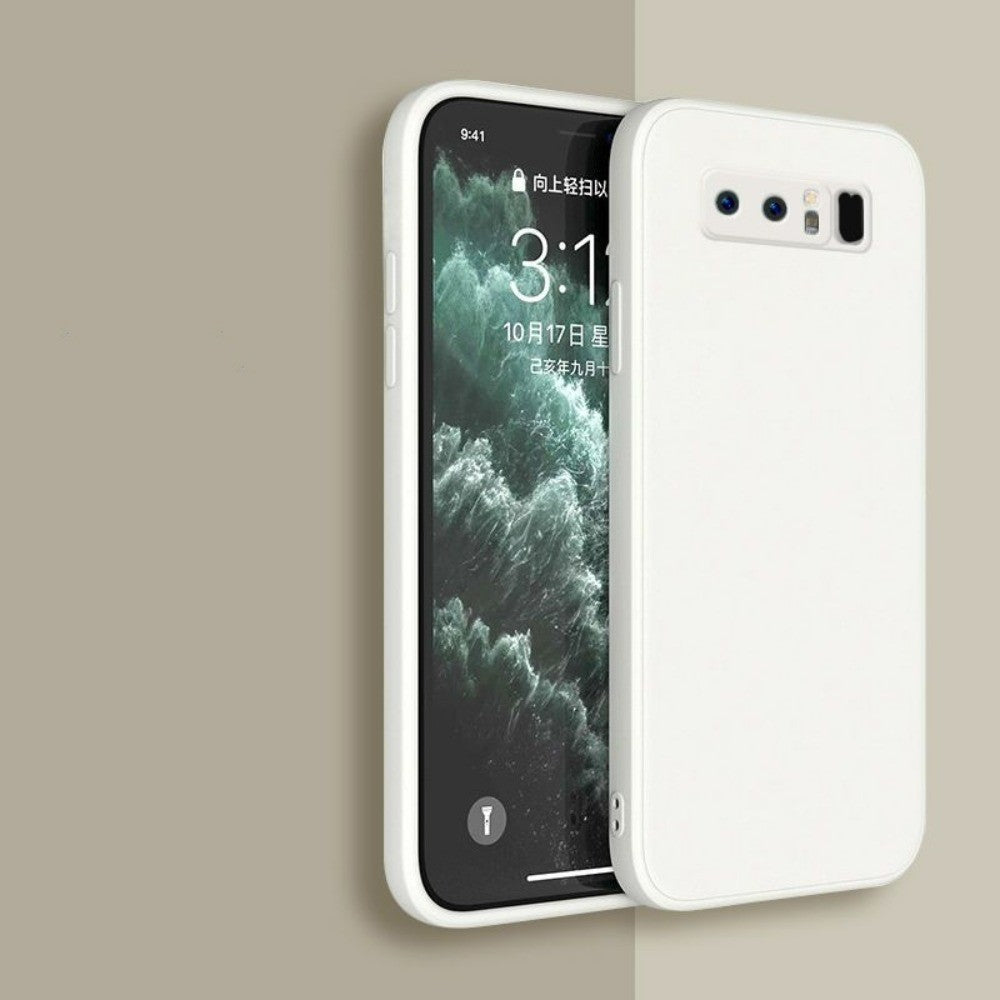 For Samsung Galaxy Note 8 Cover Drop and wear resistant Silicone Full Case Classic Simple Solid Color Phone Case Cover