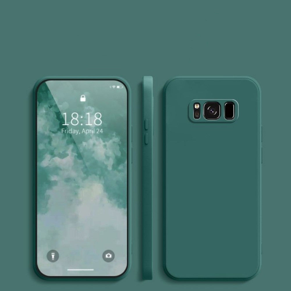 For Samsung Galaxy S8 Plus Cover Drop and wear resistant Silicone Full Case Classic Simple Solid Color Phone Case Cover