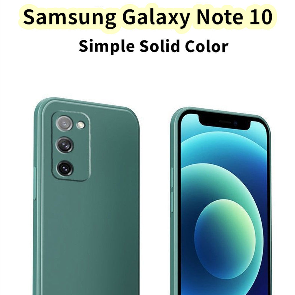 For Samsung Galaxy Note 10 Cover Drop and wear resistant Silicone Full Case Classic Simple Solid Color Phone Case Cover