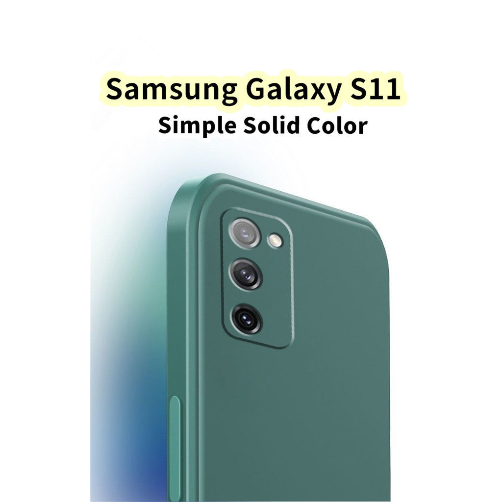 For Samsung Galaxy S11 Cover Drop and wear resistant Silicone Full Case Classic Simple Solid Color Phone Case Cover