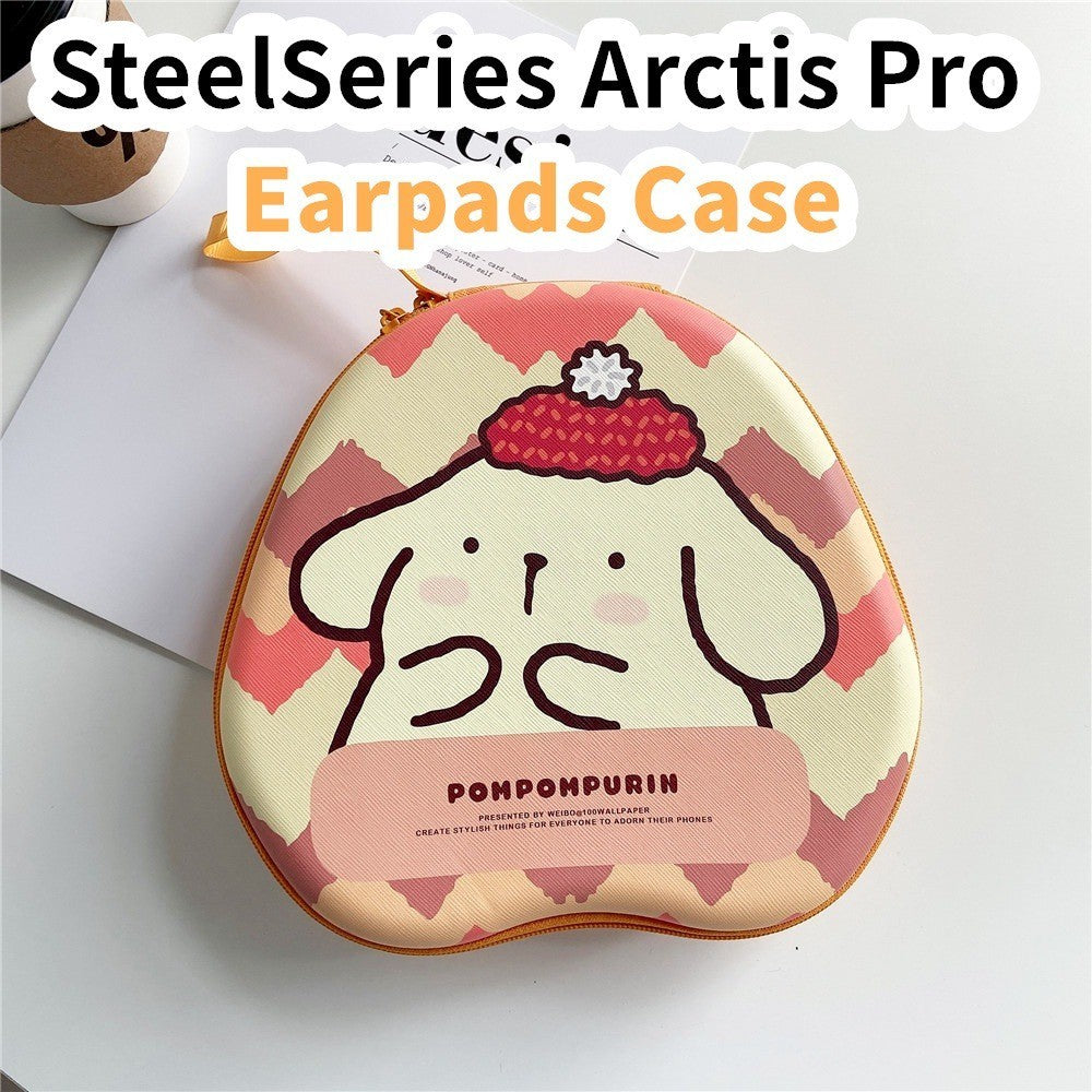 For SteelSeries Arctis Pro Headphone Case Cartoon Creative Patterns Headset Earpads Storage Bag Casing Box