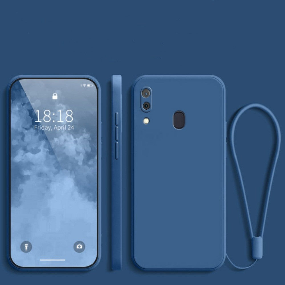 For Samsung Galaxy M10S Cover Drop and wear resistant Silicone Full Case Classic Simple Solid Color Phone Case Cover