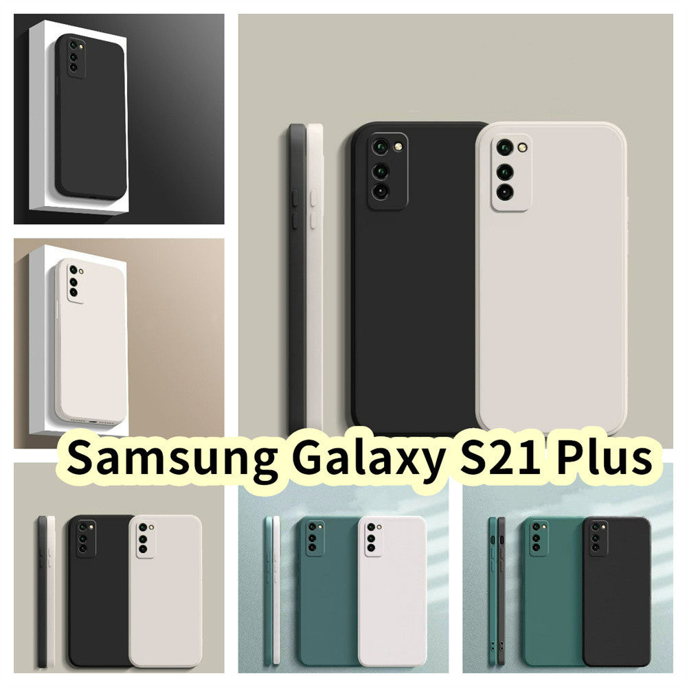For Samsung Galaxy S21 Plus Cover Drop and wear resistant Silicone Full Case Classic Simple Solid Color Phone Case Cover
