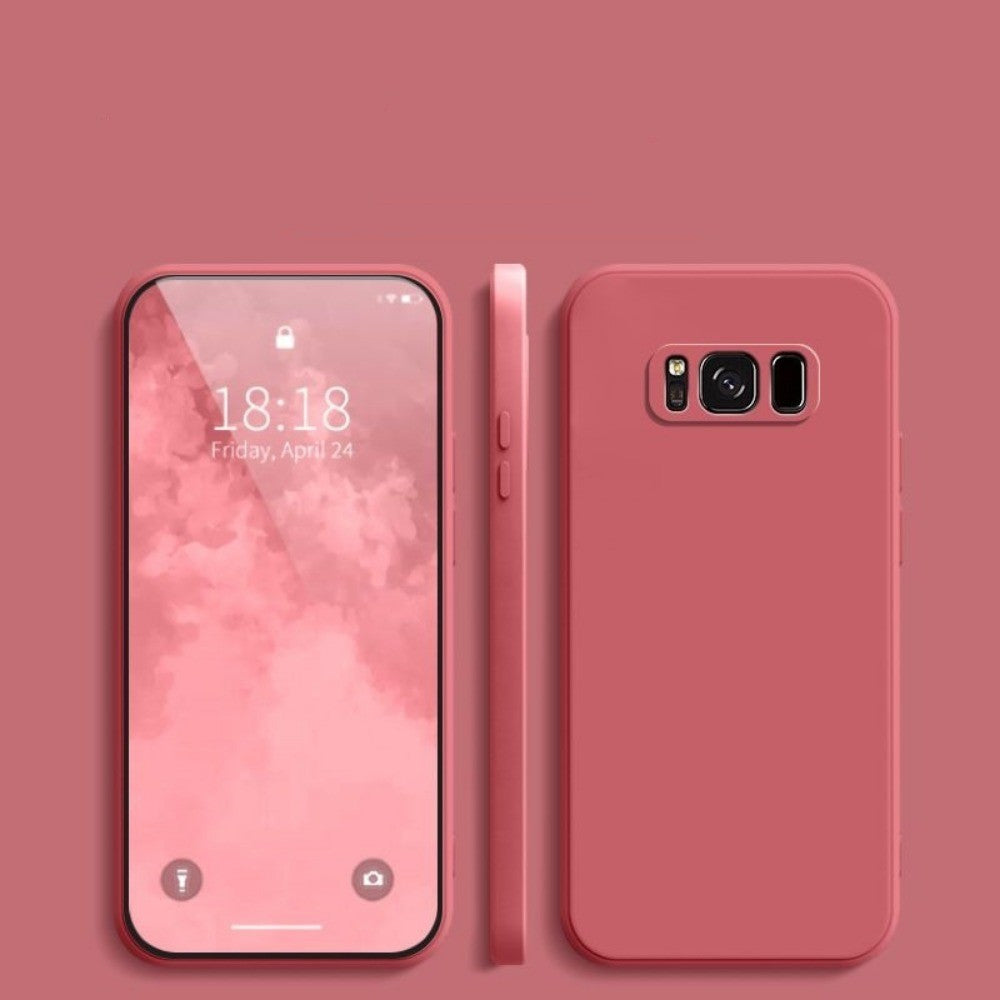 For Samsung Galaxy S8 Plus Cover Drop and wear resistant Silicone Full Case Classic Simple Solid Color Phone Case Cover
