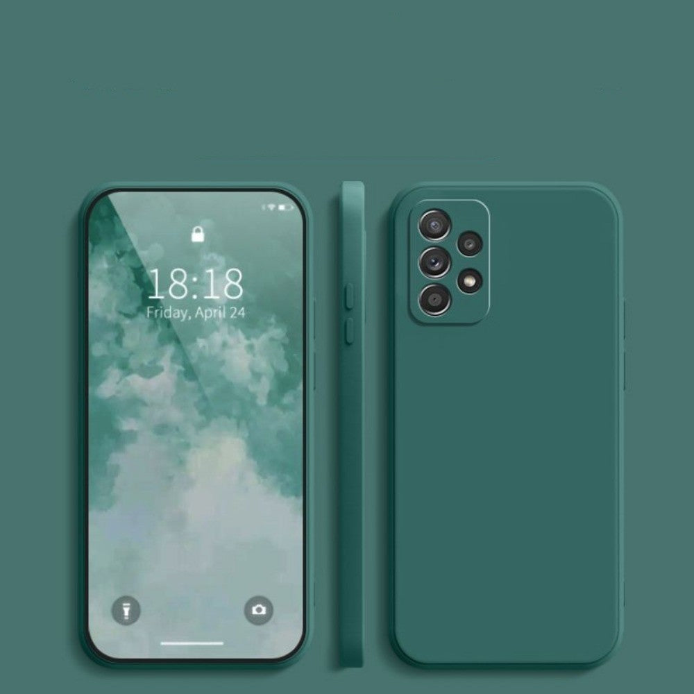 For Samsung Galaxy A52 Cover Drop and wear resistant Silicone Full Case Classic Simple Solid Color Phone Case Cover