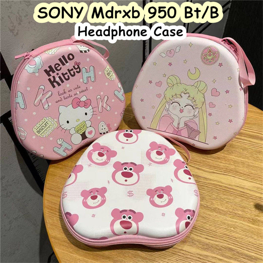 For SONY Mdrxb 950 Bt/B Headphone Case Cartoon Creative Patterns Headset Earpads Storage Bag Casing Box