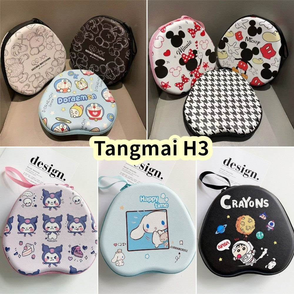 For Tangmai H3 Headphone Case Cartoon Creative Patterns Headset Earpads Storage Bag Casing Box
