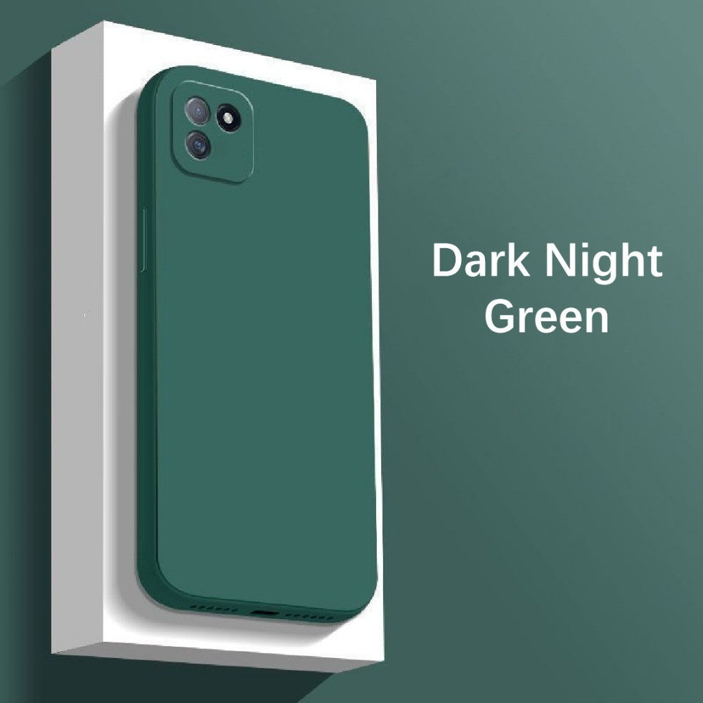 For Realme C11 Cover Drop and wear resistant Silicone Full Case Classic Simple Solid Color Phone Case Cover