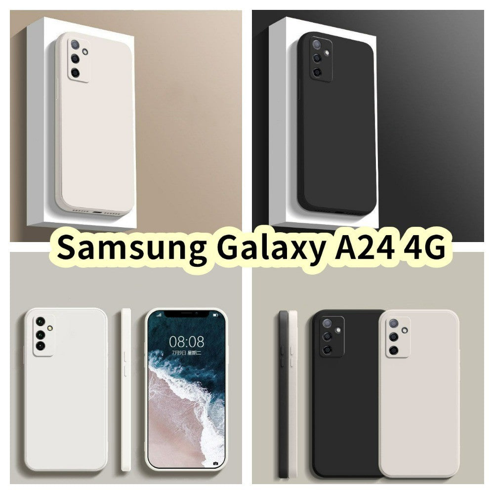 For Samsung Galaxy A24 4G Cover Drop and wear resistant Silicone Full Case Classic Simple Solid Color Phone Case Cover