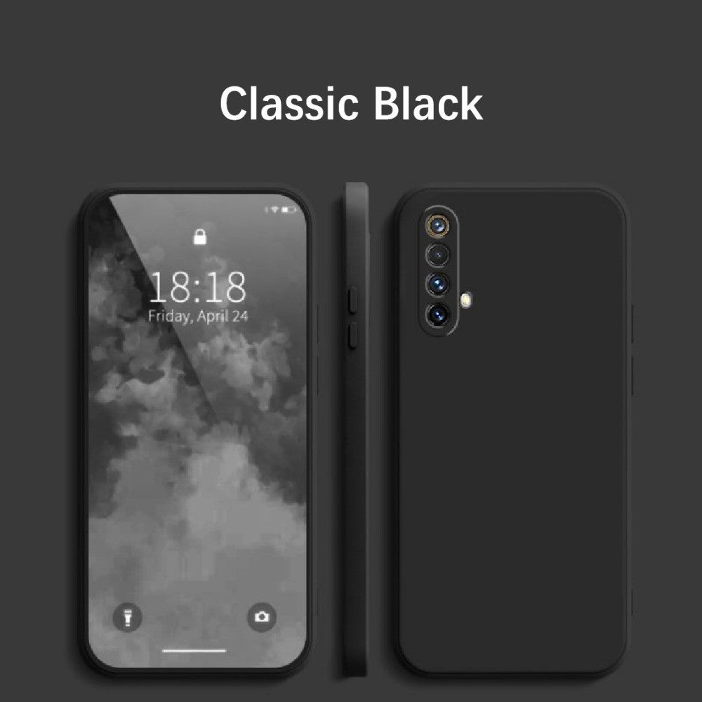 For Realme X50 Cover Drop and wear resistant Silicone Full Case Classic Simple Solid Color Phone Case Cover