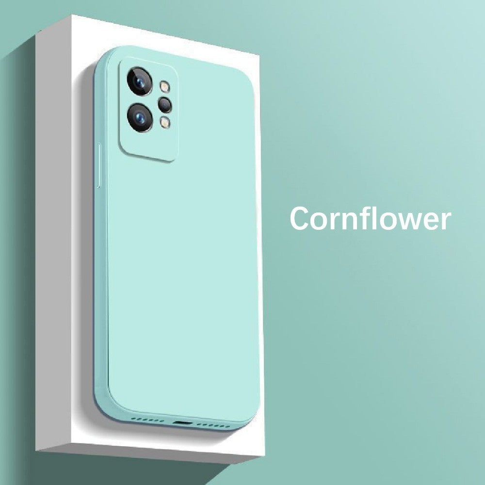For Realme GT2 Pro Cover Drop and wear resistant Silicone Full Case Classic Simple Solid Color Phone Case Cover