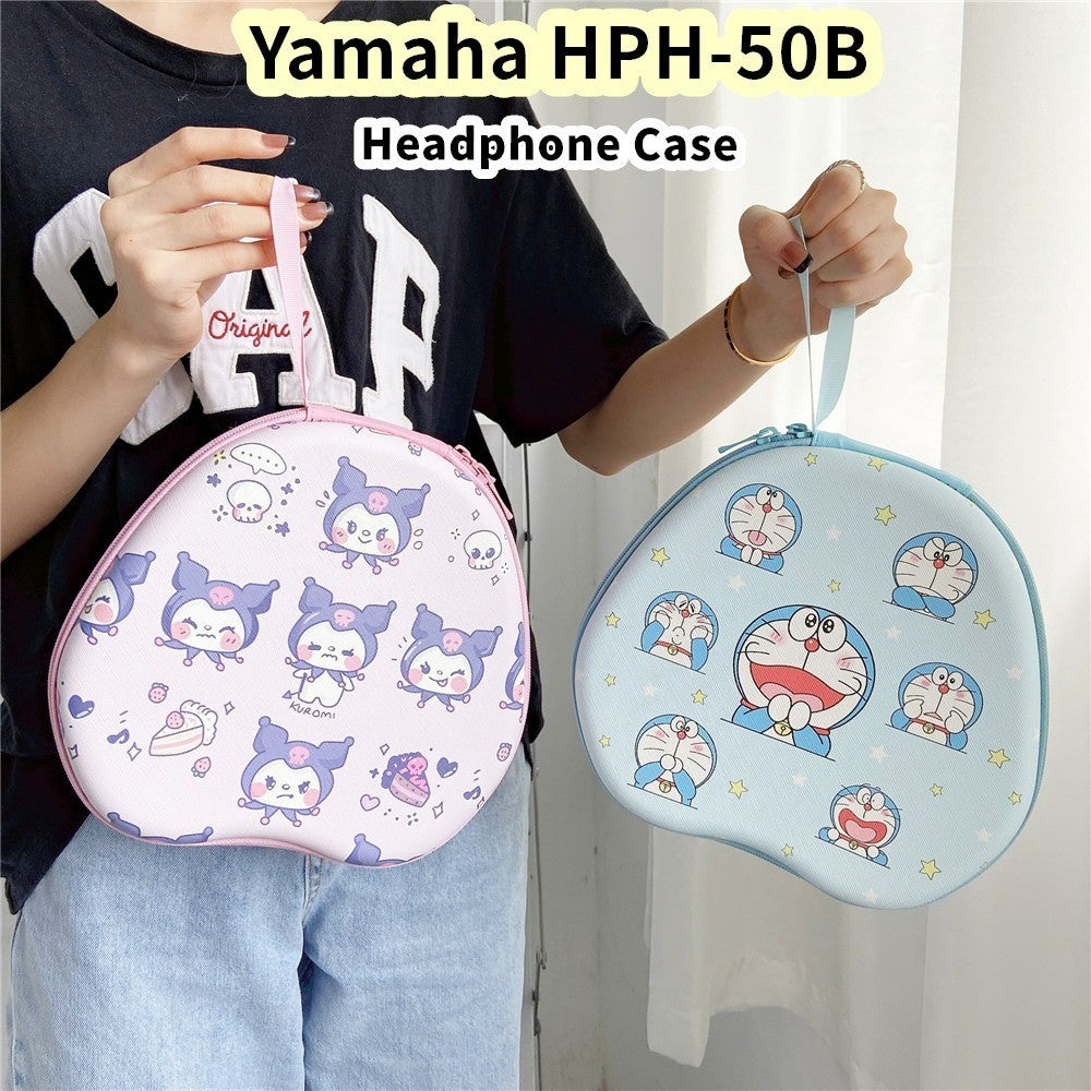 For Yamaha HPH-50B Headphone Case Cartoon Creative Patterns Headset Earpads Storage Bag Casing Box