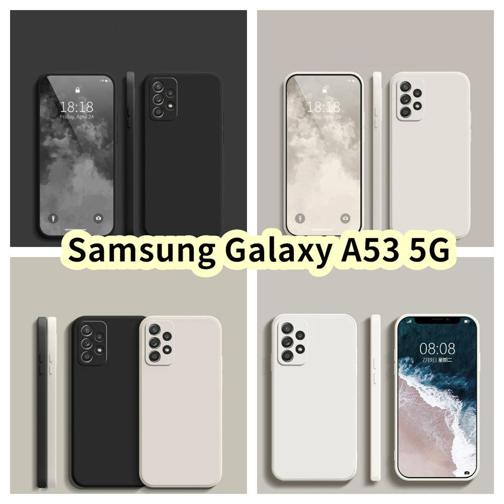 For Samsung Galaxy A53 5G Cover Drop and wear resistant Silicone Full Case Classic Simple Solid Color Phone Case Cover