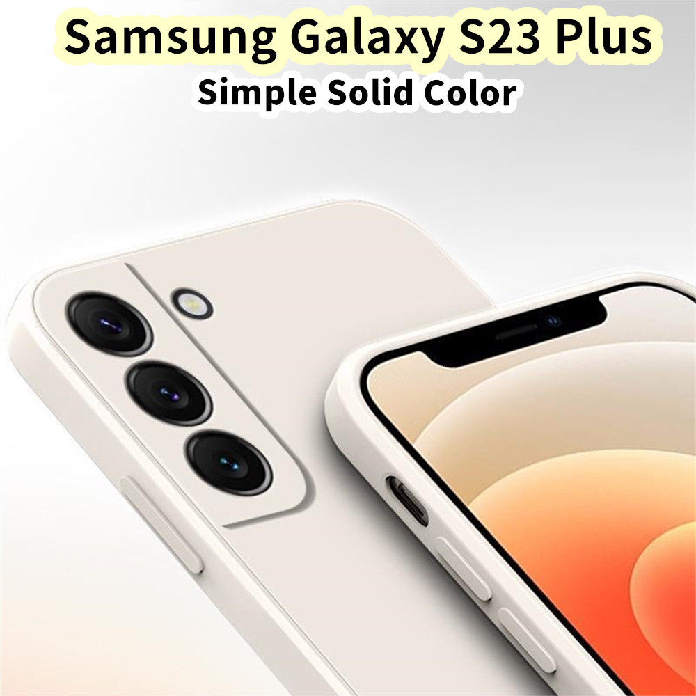 For Samsung Galaxy S23 Plus Cover Drop and wear resistant Silicone Full Case Classic Simple Solid Color Phone Case Cover