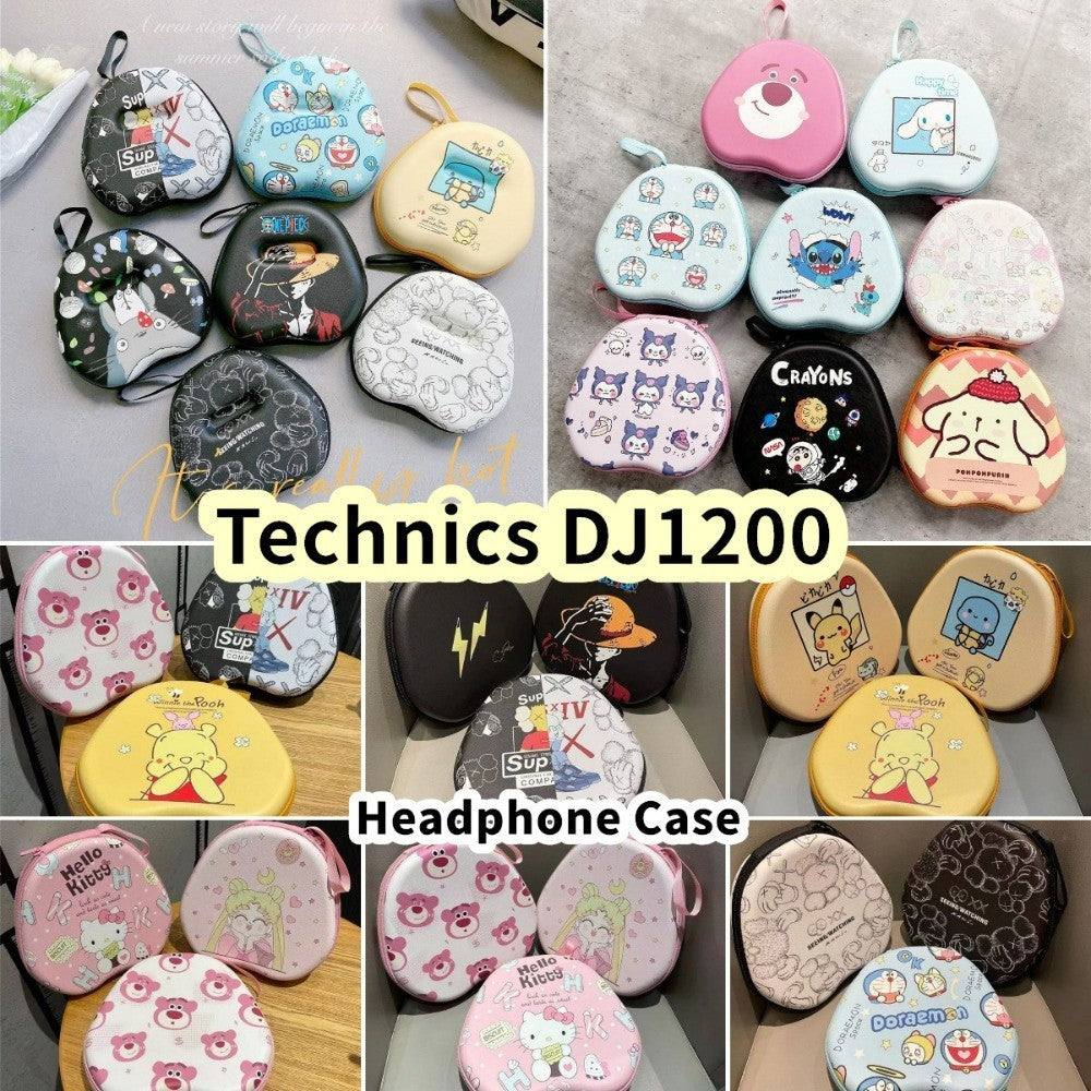 For Technics DJ1200 Headphone Case Cartoon Creative Patterns Headset Earpads Storage Bag Casing Box