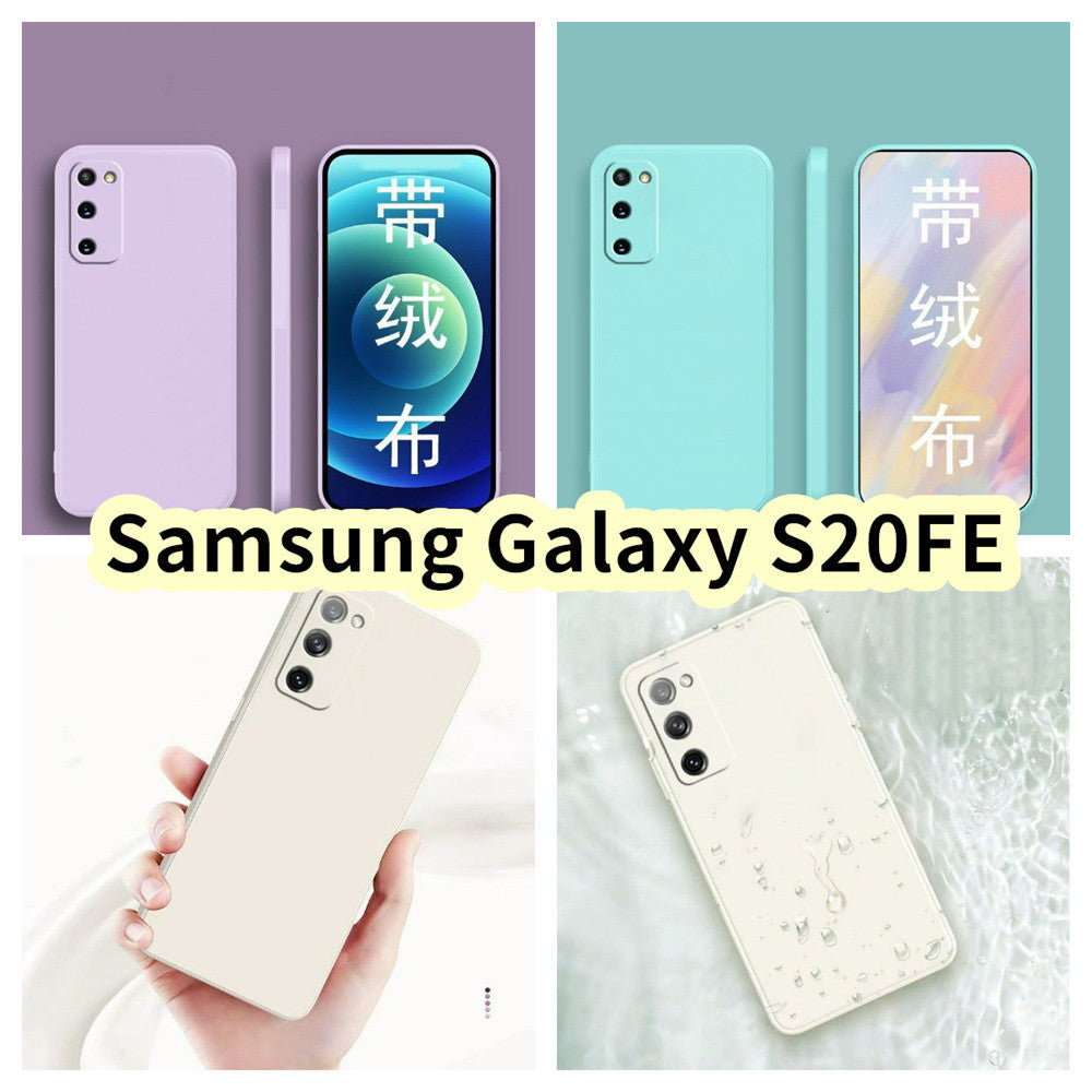 For Samsung Galaxy S20FE Cover Drop and wear resistant Silicone Full Case Classic Simple Solid Color Phone Case Cover