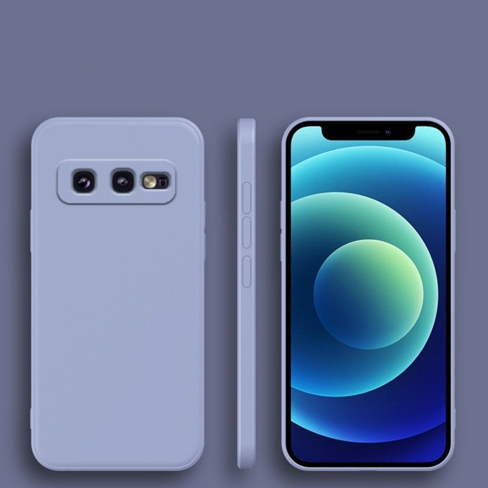 For Samsung Galaxy S10E Cover Drop and wear resistant Silicone Full Case Classic Simple Solid Color Phone Case Cover