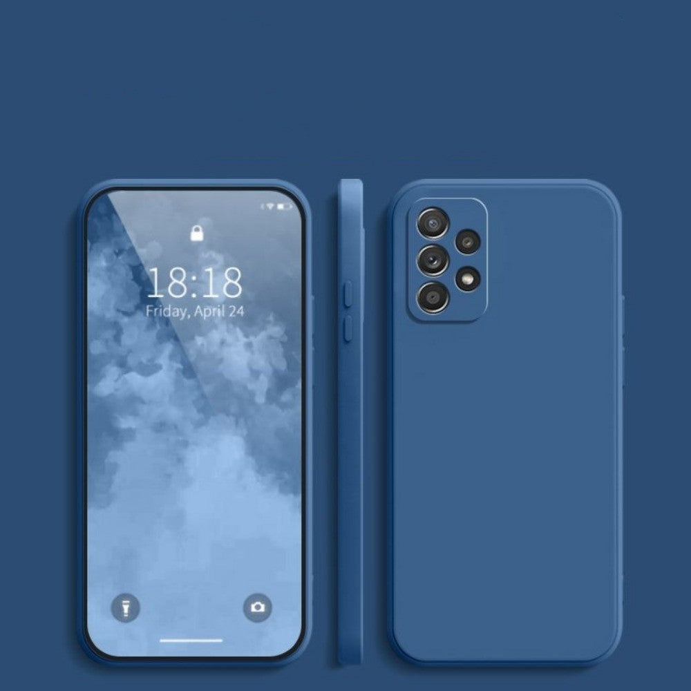 For Samsung Galaxy A52 Cover Drop and wear resistant Silicone Full Case Classic Simple Solid Color Phone Case Cover