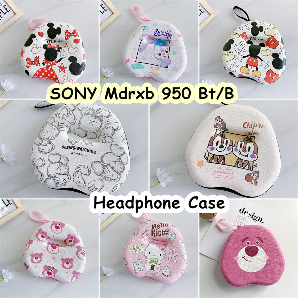 For SONY Mdrxb 950 Bt/B Headphone Case Cartoon Creative Patterns Headset Earpads Storage Bag Casing Box