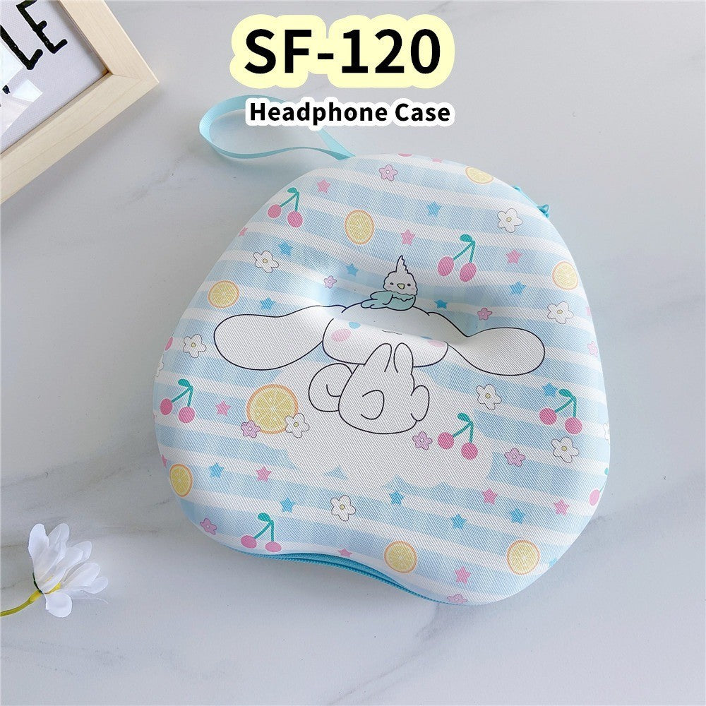 For SF-120 Headphone Case Cartoon Creative Patterns Headset Earpads Storage Bag Casing Box