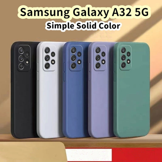 For Samsung Galaxy A32 5G Cover Drop and wear resistant Silicone Full Case Classic Simple Solid Color Phone Case Cover