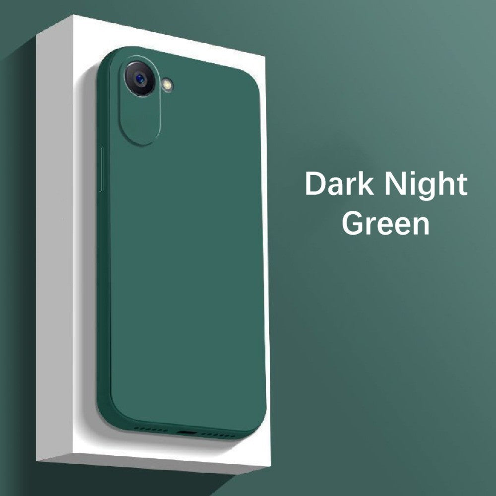 For Realme C30 Cover Drop and wear resistant Silicone Full Case Classic Simple Solid Color Phone Case Cover