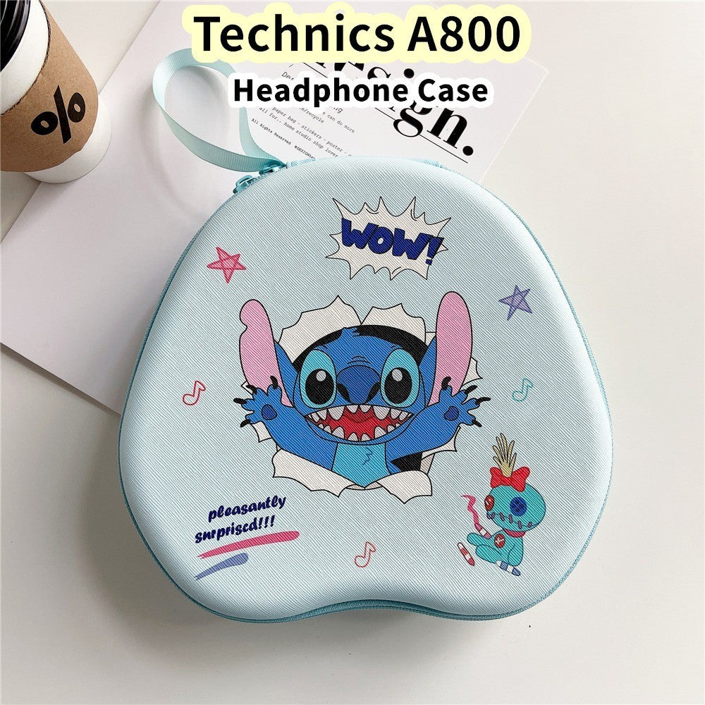 For Technics A800 Headphone Case Cartoon Creative Patterns Headset Earpads Storage Bag Casing Box