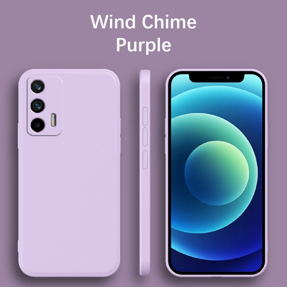 For Realme C31 Cover Drop and wear resistant Silicone Full Case Classic Simple Solid Color Phone Case Cover
