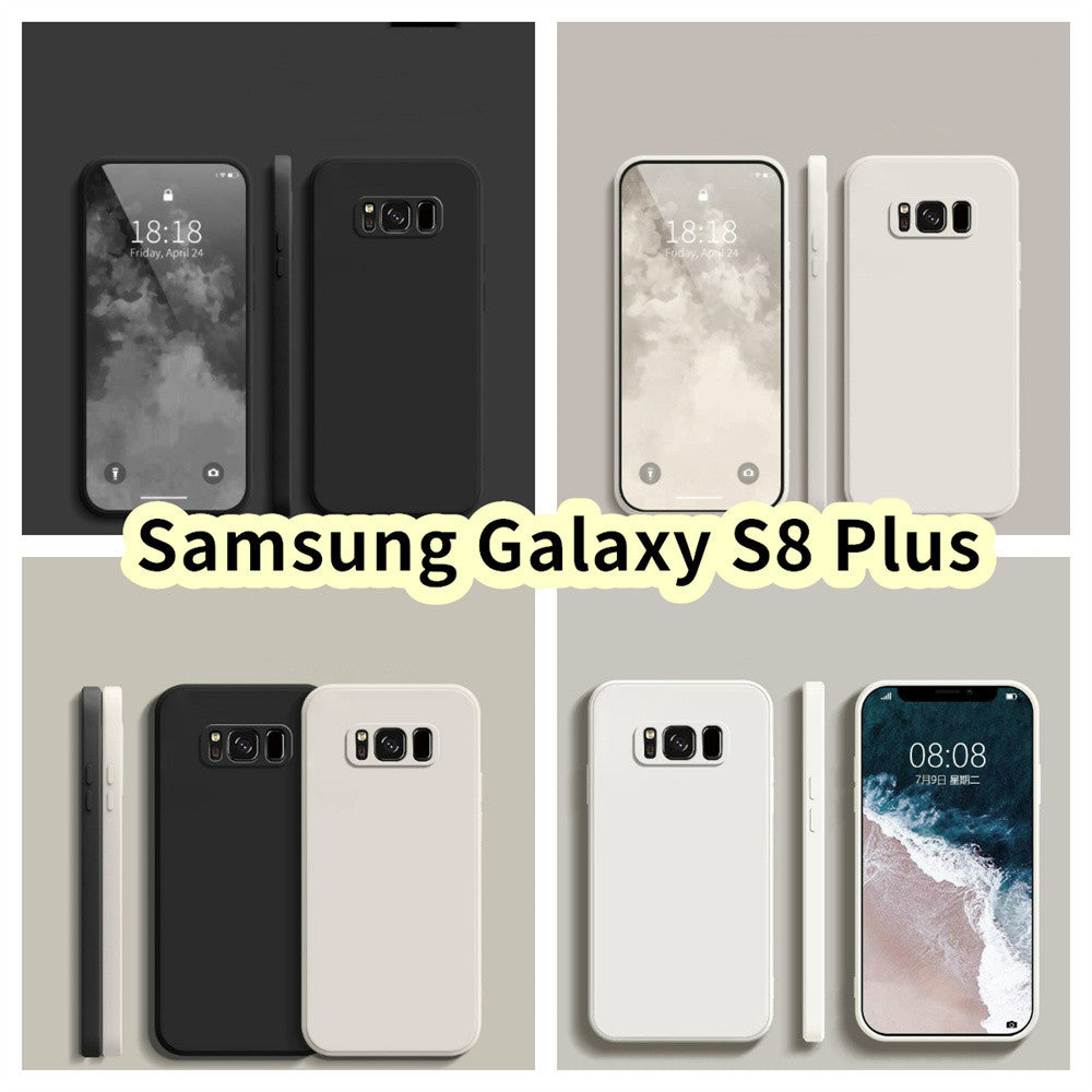 For Samsung Galaxy S8 Plus Cover Drop and wear resistant Silicone Full Case Classic Simple Solid Color Phone Case Cover