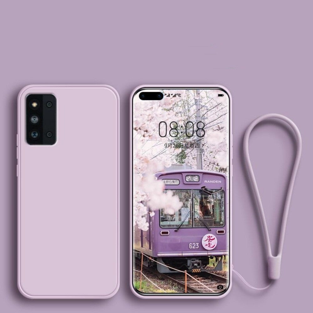 For Samsung Galaxy F52 Cover Drop and wear resistant Silicone Full Case Classic Simple Solid Color Phone Case Cover