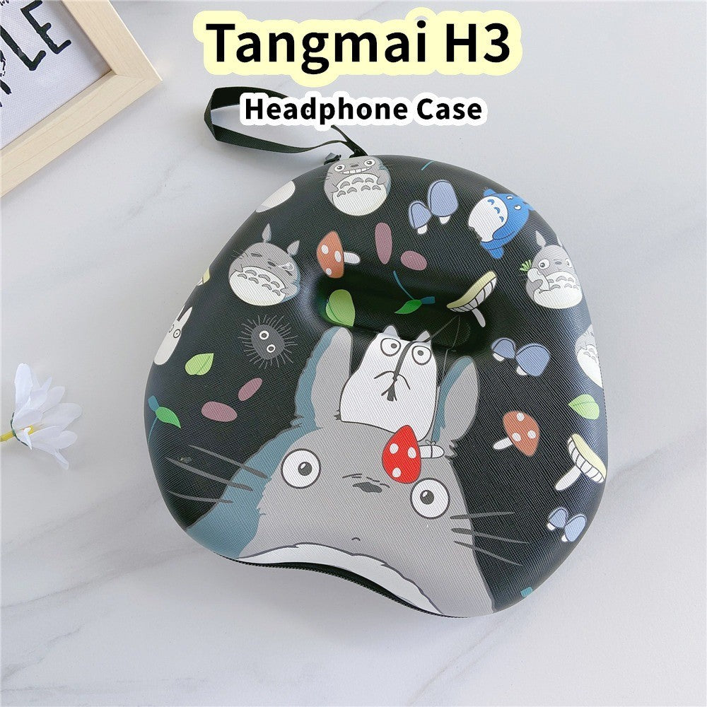 For Tangmai H3 Headphone Case Cartoon Creative Patterns Headset Earpads Storage Bag Casing Box